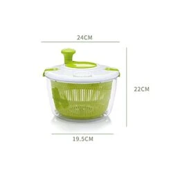 KNOKR Salad Spinners, Large Capacity Salad Spinner,Vegetable Dryer/Drainer, Easy Spin Fruit Washing Drying Machine And Tools,Kitchen Drain Basket 7 KNOKR Salad Spinners, Large Capacity Salad Spinner,Vegetable Dryer/Drainer, Easy Spin Fruit Washing Drying Machine And Tools,Kitchen Drain Basket -Peugeot Shop 312qYqxU7AL