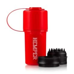 EMPER Keeper 3-IN-1 Grinder + Storage System With Smell Proof Storage With Travel Ready Tether Strap | Lightweight