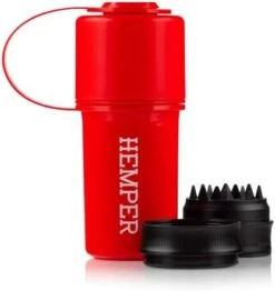 EMPER Keeper 3-IN-1 Grinder + Storage System With Smell Proof Storage With Travel Ready Tether Strap | Lightweight -Peugeot Shop 312qiqy08FL. AC