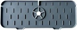 Silicone Sink Faucet Mat For Kitchen Sink Splash Guard, Kitchen Guard Silicone Faucet Handle Drip Catcher Tray Bathroom Faucet Water Catcher Mat Sink Draining Pad Behind Faucet Drip Protector -Peugeot Shop 31303Nt9psL. AC