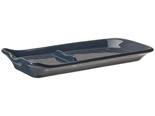 Emile Henry Made In France Blue Flame Ridged Spoon Rest 4 Emile Henry Made In France Blue Flame Ridged Spoon Rest - Image 4