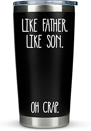 Dad Gifts From Daughter - Like Father Like Daughter 20oz Coffee Travel Tumbler/Mug - Funny Gift Idea For Dad, Fathers Day, Him, Best, Birthday, Presents, Wants Nothing… 6 Dad Gifts From Daughter - Like Father Like Daughter 20oz Coffee Travel Tumbler/Mug - Funny Gift Idea For Dad, Fathers Day, Him, Best, Birthday, Presents, Wants Nothing… - Image 6
