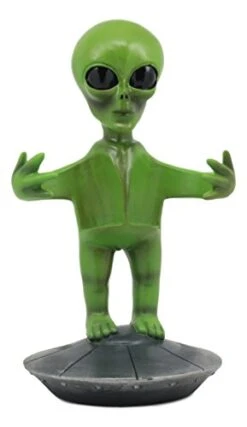 UFO Outer Space Colony Extra Terrestrial Roswell Alien On Flying Saucer Spaceship Salt And Pepper Shakers Holder Statue 7"Tall For Kitchen Decor Event Hosting Chef Hobbyist (Green) 8 UFO Outer Space Colony Extra Terrestrial Roswell Alien On Flying Saucer Spaceship Salt And Pepper Shakers Holder Statue 7"Tall For Kitchen Decor Event Hosting Chef Hobbyist (Green) -Peugeot Shop 313e8320VIL