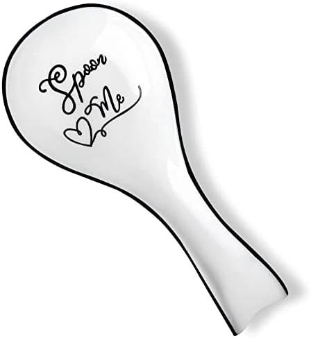 Spoon Rest For Stove Top, Stove Spoon Holder Ceramic For Countertop, Funny Spoon Me White Spoon Rest For Kitchen Counter, 1pcs 7 Spoon Rest For Stove Top, Stove Spoon Holder Ceramic For Countertop, Funny Spoon Me White Spoon Rest For Kitchen Counter, 1pcs - Image 7