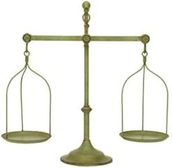 Decorative Distressed Vintage Metal Scale With Bird Finial, Bronze -Peugeot Shop 313yCC12D6L. AC