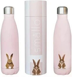 Smållo | Water Bottle With Cute Fox Design | Stainless Steel | Double Wall Insulated | Grey | 17oz -Peugeot Shop 313yZRUdiAL. AC