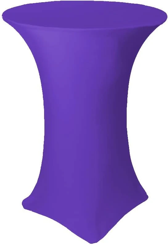 30 X 42 Inch Highboy Cocktail Stretch Spandex Table Cover (Ivory, 1) 11 30 X 42 Inch Highboy Cocktail Stretch Spandex Table Cover (Ivory, 1) - Image 11