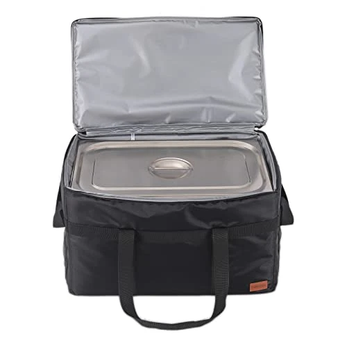 Insulated Food Delivery XXL Commercial Bag Grocery Bags Hot Bags For Delivery Waterproof - Premium Food Warmer Bag For Uber Eats And Doordash With Hard Bottom Black 4 Insulated Food Delivery XXL Commercial Bag Grocery Bags Hot Bags For Delivery Waterproof - Premium Food Warmer Bag For Uber Eats And Doordash With Hard Bottom Black - Image 4