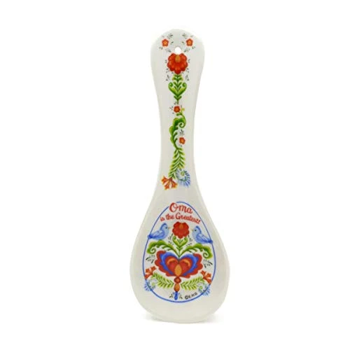 Decorative Ceramic Kitchen 10" Spoon Rest Birds Artwork Oma Gift Idea "Oma Is The Greatest" Kitchen Utensil Holder | GermanGiftOutlet 1 Decorative Ceramic Kitchen 10" Spoon Rest Birds Artwork Oma Gift Idea "Oma Is The Greatest" Kitchen Utensil Holder | GermanGiftOutlet