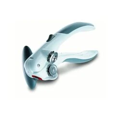 Zyliss Lock N' Lift Can Opener - Manual Can Opener With Locking Mechanism - Safe Magnetic Can Opener - Easy-to-Turn Can Opener - White/Gray