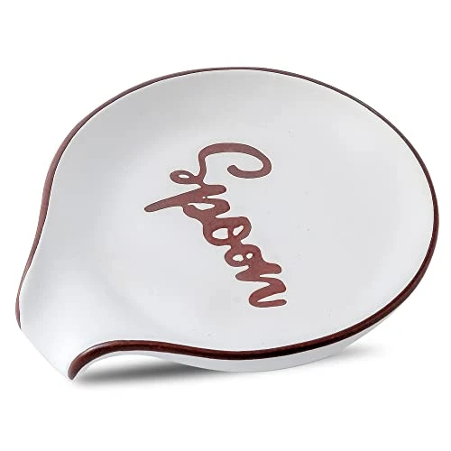 Ceramic Stable Spoon Rest, Extra Large Spoon Holder For Kitchen Counter/Counter Top/Stove Top, Dishwasher Safe, Modern White Farmhouse Kitchen Spoon Décor 1 Ceramic Stable Spoon Rest, Extra Large Spoon Holder For Kitchen Counter/Counter Top/Stove Top, Dishwasher Safe, Modern White Farmhouse Kitchen Spoon Décor