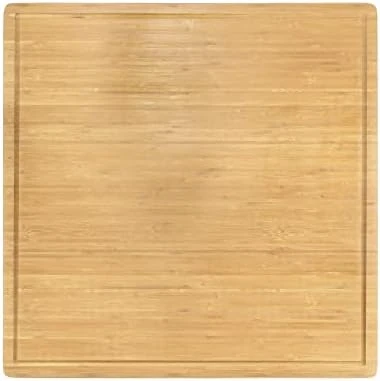 Bamboo Burner Cover Cutting Board, 3-Ply, Large, Square - Grooved/Flat (20"x20"x0.75") 12 Bamboo Burner Cover Cutting Board, 3-Ply, Large, Square - Grooved/Flat (20"x20"x0.75") - Image 12
