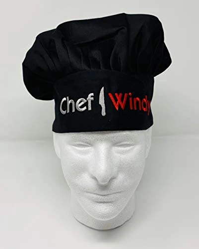 Embroidered Chef Hat With Custom Name A Great Gift Adult Premium Quality 5 Embroidered Chef Hat With Custom Name A Great Gift Adult Premium Quality - Image 5