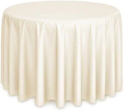 - 10 Premium 108" Round Tablecloths For Wedding/Banquet/Restaurant - Polyester Fabric Table Cloths - White 22 - 10 Premium 108" Round Tablecloths For Wedding/Banquet/Restaurant - Polyester Fabric Table Cloths - White -Peugeot Shop 315WnMn5lbL. AC