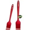 High Heat Resistant Silicone Basting Pastry Brush Set Of 2- Hygienic One Piece Design Spread Oil Butter For BBQ Grill Barbecue Baking Kitchen Cooking - BPA Free & Dishwasher Safe (10"+8")