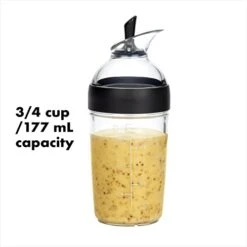 OXO Good Grips Little Salad Dressing Shaker - Black -Peugeot Shop 315oAcSa6WL