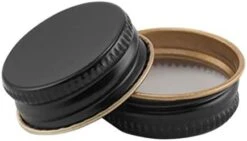 - 28-WM-15 28mm White Metal Screw Caps With Plastisol Liner - Pack Of 15 Leak Proof Lids