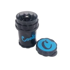 Grinder Herb Spice Grinder Hand-cranked Plastic Grinder With Handle 62mm Grinder Storage Tank 2 In 1（Black Blue） -Peugeot Shop 316IYuCpv9L