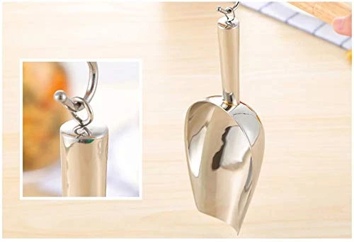Stainless Steel Scoop For Ice, 9.6 Inch Metal Food Scoop Kitchen Bar Party Wedding Heavy Duty Dishwasher Safe - 8 Oz 3 Stainless Steel Scoop For Ice, 9.6 Inch Metal Food Scoop Kitchen Bar Party Wedding Heavy Duty Dishwasher Safe - 8 Oz - Image 3