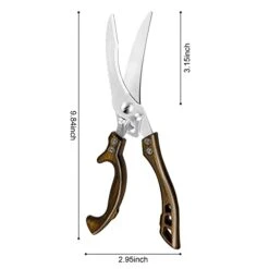 Ultipurpose Kitchen Scissors, Sharp Stainless Steel Heavy Duty Kitchen Shears, Automatic Springback Poultry Shears, Dishwasher Safe Food Scissors For Chicken, Turkey, Meat, Bone, Fish, Seafood, BBQ -Peugeot Shop 316bQPtYPTL