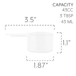 43cc / 3-Tablespoon Scoops (10-Pack); Bulk Measures For Protein Powder, Coffee, Spices And Dry Goods -Peugeot Shop 316fyGYN5xL