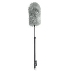 Synthetic Static Duster With Extendable Pole, Grey/Turquoise,