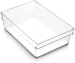 | Plastic Storage Bins, Deep Large | THE HANDLER COLLECTION | Multipurpose Organizer Bins | Kitchen Pantry Organizers And Storage | Clear Containers For Organizing Home | Freezer Organizer -Peugeot Shop 317jJ9VDxlS. AC