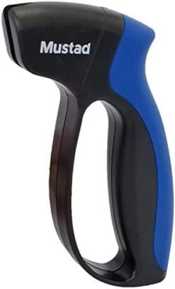 Mustad Knife Sharpener, Ergonomic Handle , Textured Grip, Carbide Sharpening Edges -Peugeot Shop 317rAbPt1QL. AC