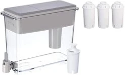 Brita XL Water Filter Dispenser For Tap And Drinking Water With 1 Standard Filter, Lasts 2 Months, 27-Cup Capacity, BPA Free, Grey -Peugeot Shop 318GKoxbPBL