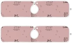 2 Pack Faucet Absorbent Mat Washable Sink Splash Guard Bathroom Faucet Drip Drying Mat Kitchen Accessories Medium 23x5 Inch Stock Pattern Best Mom -Peugeot Shop 318oq9ClpYL. AC