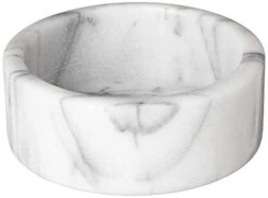 48758 Run White Marble Wine Stand, 5 X 5 X 2 Inches