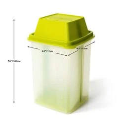 Pickle Jar With Strainer Insert - Plastic Leak Proof Food Saver Container - For Fresh Fruit Or Pickled Vegetables - Complete With Tongs -Peugeot Shop 319E4pxZidL