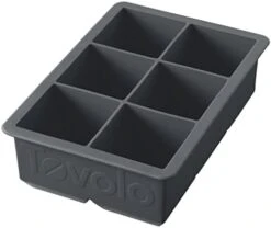 King Cube Ice Tray (Charcoal) - Reusable & Large Silicone Molds For Whiskey, Cocktails, Coffee, Bartender Accessories, & Smoothies / BPA-Free & Dishwasher-Safe -Peugeot Shop 319VT4EcJwL. AC
