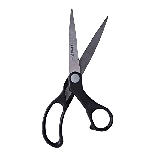 Universal Stainless Steel Office Scissors, 8.5" Long, 3.75" Cut Length, Black Offset Handle 4 Universal Stainless Steel Office Scissors, 8.5" Long, 3.75" Cut Length, Black Offset Handle - Image 4