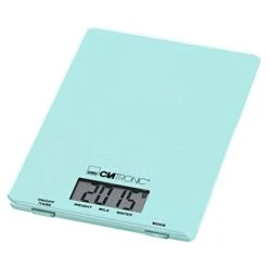 Clatronic KW 3626 Kitchen Scales Up To 5 Kg Extra Flat Glass Weighing Surface Tare Function LCD Display Mint Green Plastic -Peugeot Shop 319oRkK5IgL 1