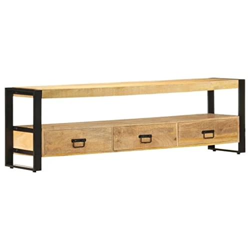 TV Cabinet 59.1"x11.8"x17.7" Solid Mango Wood 1 TV Cabinet 59.1"x11.8"x17.7" Solid Mango Wood