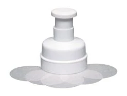 KitchenCraft Beef Burger Press With 100 Wax Discs In Gift Box, Plastic