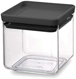 Brabantia Tasty+ Stackable Food Canister (Dark Gray / 0.66 Gal) BPA-Free Space-Saving Durable Jar With Silicone Seal Lid For Freshness 5 Brabantia Tasty+ Stackable Food Canister (Dark Gray / 0.66 Gal) BPA-Free Space-Saving Durable Jar With Silicone Seal Lid For Freshness - Image 5