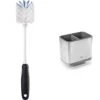 OXO Good Grips Stainless Steel Sinkware Caddy & Good Grips Bottle Brush, 12" H