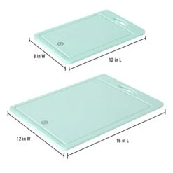 Artha Stewart BPA Free Plastic Cutting Board 2pc Set (16" X 12" And 12" X 8") - Martha Blue - Dishwasher Safe 9 Artha Stewart BPA Free Plastic Cutting Board 2pc Set (16" X 12" And 12" X 8") - Martha Blue - Dishwasher Safe -Peugeot Shop 31AlkmQHgYL