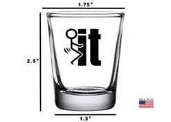 Sarcastic Funny Screw It Shot Glass, Gift Idea For Friend, Coworker Or Boss, 1.5 Ounce 6 Sarcastic Funny Screw It Shot Glass, Gift Idea For Friend, Coworker Or Boss, 1.5 Ounce -Peugeot Shop 31BK4aQelAL