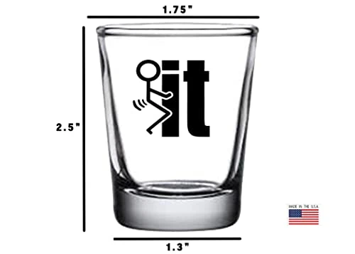 Sarcastic Funny Screw It Shot Glass, Gift Idea For Friend, Coworker Or Boss, 1.5 Ounce 3 Sarcastic Funny Screw It Shot Glass, Gift Idea For Friend, Coworker Or Boss, 1.5 Ounce - Image 3