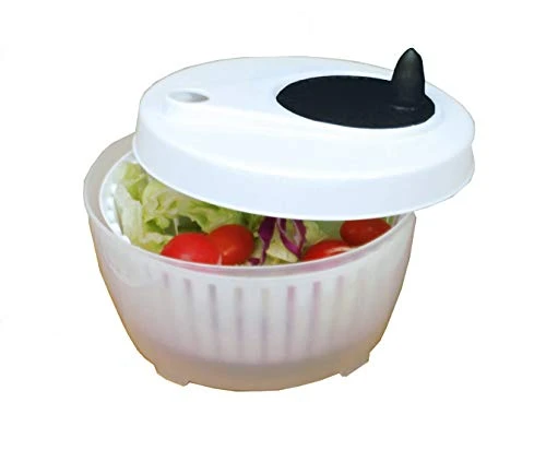 XcelSteel Functional, Fruits, Vegetables Mini Salad Spinner, 1.4 Qt, White 1 XcelSteel Functional, Fruits, Vegetables Mini Salad Spinner, 1.4 Qt, White