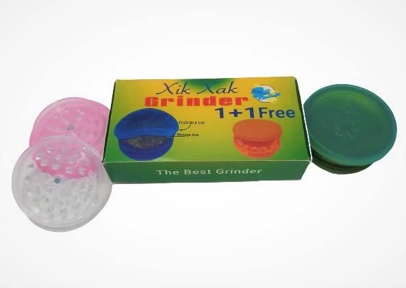 Xik Xak Plastic Grinders For Herbs | Build-In Storage With Lid | Pack Of Two Units 2 Xik Xak Plastic Grinders For Herbs | Build-In Storage With Lid | Pack Of Two Units - Image 2