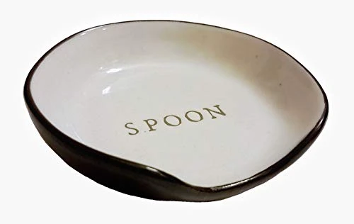 Stoneware Spoon Rest Cream/Black Joanna Gaines Collection (Standard Version) (Pack 1) 1 Stoneware Spoon Rest Cream/Black Joanna Gaines Collection (Standard Version) (Pack 1)
