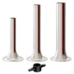 Sausage Stuffer Kit For Kitchenaid Plastic FGA Food Grinder Attachment, KitchenAid Sausage Attachment, 3 Stainless Steel Stuffing Tubes Plus 1 Retainer Ring