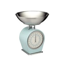 Kitchen Craft Living Nostalgia Mechanical Kitchen Scales, 4 Kg (8 Lbs) - Vintage Blue