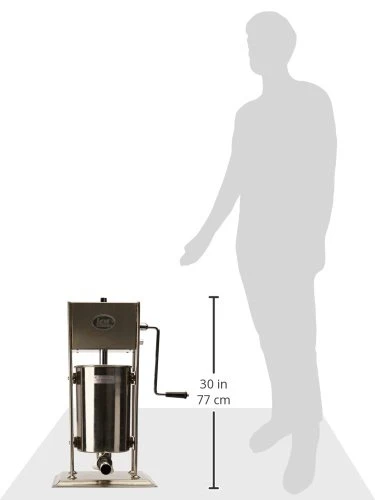 LEM Products Big Bite Stainless Steel Dual Gear Vertical Sausage Stuffer 4 LEM Products Big Bite Stainless Steel Dual Gear Vertical Sausage Stuffer - Image 4