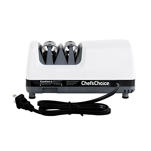 'sChoice 312 UltraHone Professional Electric Knife Sharpener For 20-Degree Straight-Edge And Serrated Knives, 2 Stage, White 4 'sChoice 312 UltraHone Professional Electric Knife Sharpener For 20-Degree Straight-Edge And Serrated Knives, 2 Stage, White - Image 4