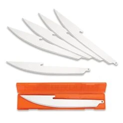 Utdoor Edge 3.5" RazorSafe Replacement 5.0" Boning/Fillet Knife Blades - 6 Pieces Plus Blade Storage Box